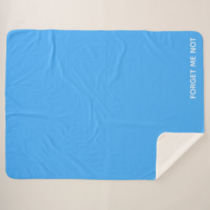 Vergessen Sie den nicht blauen Farbnamen Sherpadecke