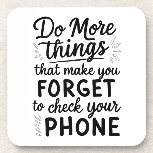 Vergessen Sie den Untersetzer (Vorderseite)