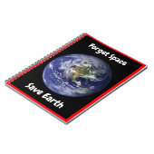 Vergessen Sie den Weltraum Rette die Erde. Notizblock (Linke Seite)