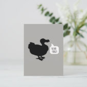 Vergessen Sie die Dodo-Postkarte nie Postkarte (Stehend Vorderseite)