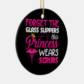 Vergessen Sie die Glass Slippers Princess Weber Sc Keramik Ornament (Rechts)