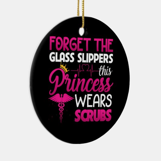 Vergessen Sie die Glass Slippers Princess Weber Sc Keramik Ornament (Rechts)