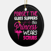 Vergessen Sie die Glass Slippers Princess Weber Sc Keramik Ornament (Links)