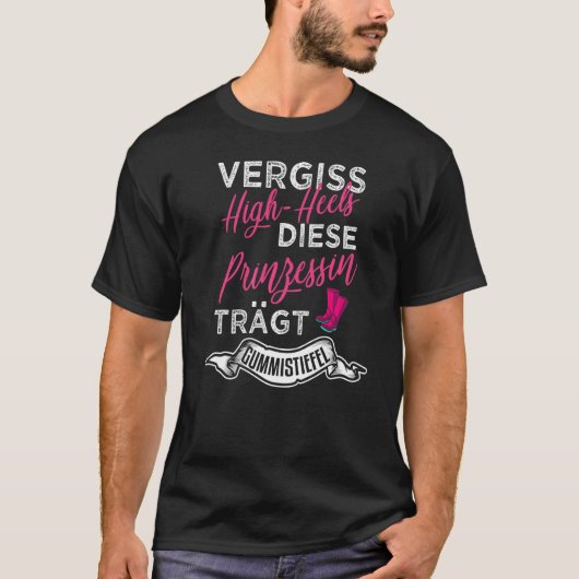 Vergessen Sie die hohen Absätze, die diese Prinzes T-Shirt (Vorderseite)