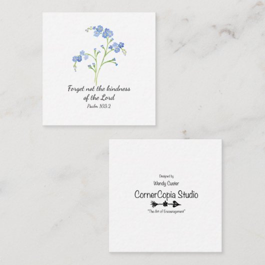 Vergessen Sie die Scripterkarte nicht Begleitkarte (Vorne/Hinten)