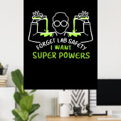 Vergessen Sie die Sicherheit von Labradoren Ich Wo Poster (Heimbüro)