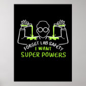 Vergessen Sie die Sicherheit von Labradoren Ich Wo Poster (Vorne)