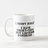 ... Vergessen Sie die Tasse des Kurzen Term Not Li (Links)