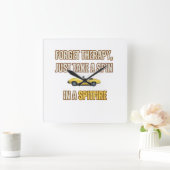 Vergessen Sie die Therapie, Triumph Spitfire Quadratische Wanduhr (Zuhause)