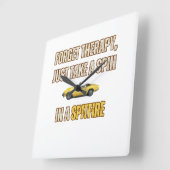 Vergessen Sie die Therapie, Triumph Spitfire Quadratische Wanduhr (Winkel)