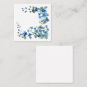 Vergessen Sie die Wasserfarbe Quadratische Visitenkarte (Vorne/Hinten)