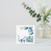 Vergessen Sie die Wasserfarbe Quadratische Visitenkarte (Stehend Vorderseite)