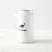 Vergessen Sie Dinosaurier nie Bierglas (Vorderseite Links)