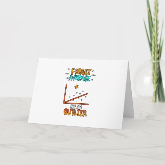 Vergessen Sie Durchschnitt sei ein überlegener Mat Karte (Vorderseite)