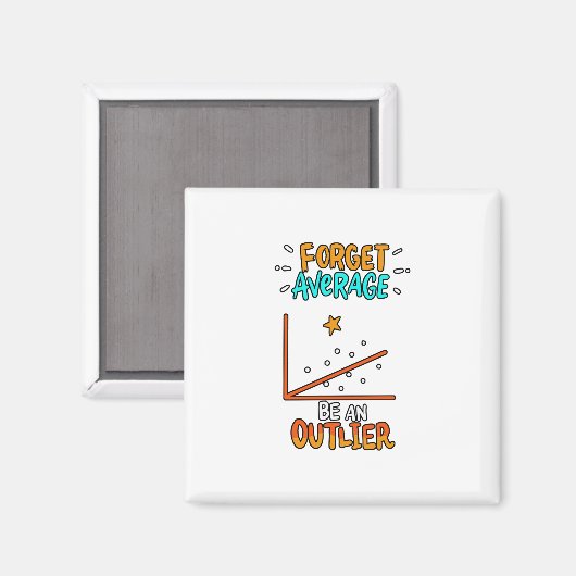 Vergessen Sie Durchschnitt sei ein überlegener Mat Magnet (Vorderseite/Rückseite)