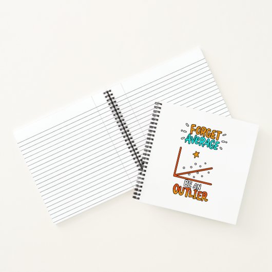 Vergessen Sie Durchschnitt sei ein überlegener Mat Notizblock (Innenseite)