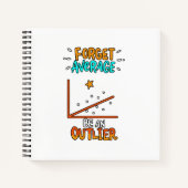 Vergessen Sie Durchschnitt sei ein überlegener Mat Notizblock (Vorderseite)