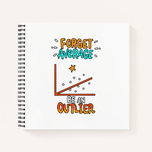 Vergessen Sie Durchschnitt sei ein überlegener Mat Notizblock (Vorderseite)