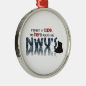 Vergessen Sie ein Kap - mein Held trägt NWU Silbernes Ornament (Rechts)