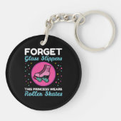 Vergessen Sie Glass Slippers Princess Wear Roller Schlüsselanhänger (Rückseite)