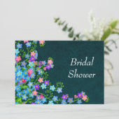 Vergessen Sie Me Nots Brautparty im Blumengarten Einladung (Stehend Vorderseite)