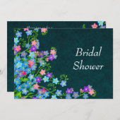 Vergessen Sie Me Nots Brautparty im Blumengarten Einladung (Vorne/Hinten)