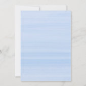 Vergessen Sie Me Nots Heart Royal Blue Floral Wedd Einladung (Rückseite)