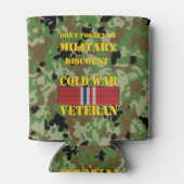 VERGESSEN SIE MEINEN MILITÄRISCHEN ERMÄSSIGUNGSNAC DOSENKÜHLER (Rückseite)