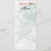 Vergessen Sie mich Knoten Valentinsgruß-Menü Menükarte (Rückseite)