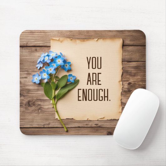 Vergessen Sie mich mit Zitat Mousepad (Mit Mouse)