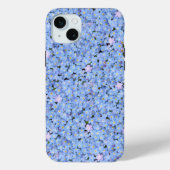 Vergessen Sie mich nicht Blue Floral iPhone / iPad Case-Mate iPhone Hülle (Rückseite)