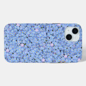 Vergessen Sie mich nicht Blue Floral iPhone / iPad Case-Mate iPhone Hülle (Rückseite (Horizontal))