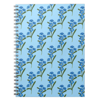 Vergessen Sie mich nicht Blume Notebook Blue Muste Notizblock