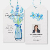 Vergessen Sie mich nicht Blume Real Anwesen Client Geschenkanhänger