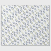 Vergessen Sie mich nicht Blumen Geschenkpapier (Flach)