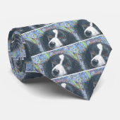 Vergessen Sie mich nicht Border-Colliehund Krawatte (Gerollt)