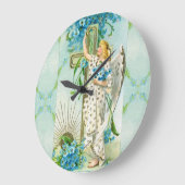 Vergessen Sie mich nicht, die Mauer auf dem Angel Große Wanduhr (Winkel)