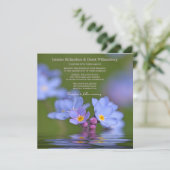 Vergessen Sie mich nicht Einladung (Stehend Vorderseite)