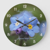 Vergessen Sie mich nicht für immer und immer die W Große Wanduhr (Vorderseite)