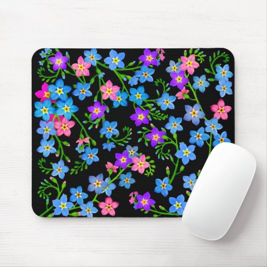 Vergessen Sie mich nicht Garten-Blumen Mousepad (Mit Mouse)