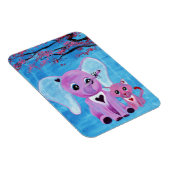 Vergessen Sie mich nicht Niedlich Elephant Cat Che Magnet (Rechte Seite)