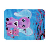 Vergessen Sie mich nicht Niedlich Elephant Cat Che Magnet (Horizontal)