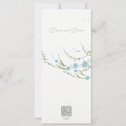 Vergessen Sie mich nicht Save the Date Einladung (Rückseite)