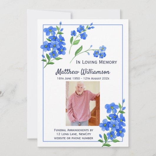 Vergessen Sie mir im liebsten Gedächtnis keine Bes Ankündigung (Vorderseite)