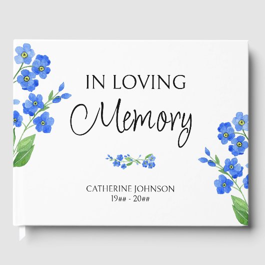 Vergessen Sie mir im liebsten Gedächtnis nicht das Gästebuch (Vorderseite)