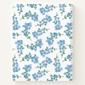 Vergessen Sie mir kein Muster Mit Monogramm Notizblock (Rückseite)