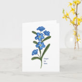 Vergessen Sie mir keine Blume Grußkarte Karte (Gelbe Blume)