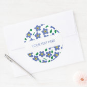 Vergessen Sie mir nicht Aufkleber, Rundschilder Runder Aufkleber (Umschlag)