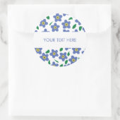 Vergessen Sie mir nicht Aufkleber, Rundschilder Runder Aufkleber (Tasche)