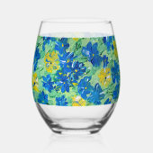 Vergessen Sie mir nicht blass Weinglas Ohne Stiel (Rückseite)